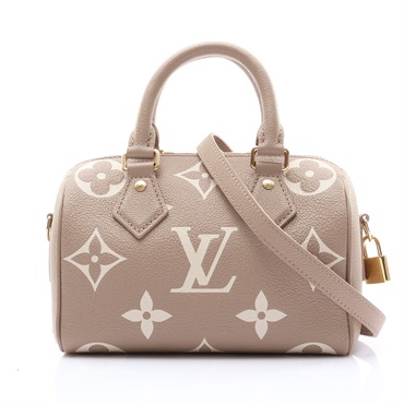 淺棕色 牛皮 Speedy Bandouliere 20 兩用包【LOUIS VUITTON LV 路易威登】 M46575