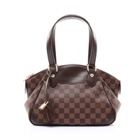 棕色 棋盤格帆布 Damier Ebene Verona PM 手提包【LOUIS VUITTON LV 路易威登】 N41117