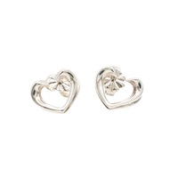 925純銀 Tenderness Open Heart 針式耳環【Tiffany & Co 蒂芬妮】