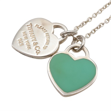 925純銀 雙重心形 項鍊【Tiffany & Co 蒂芬妮】 60014260