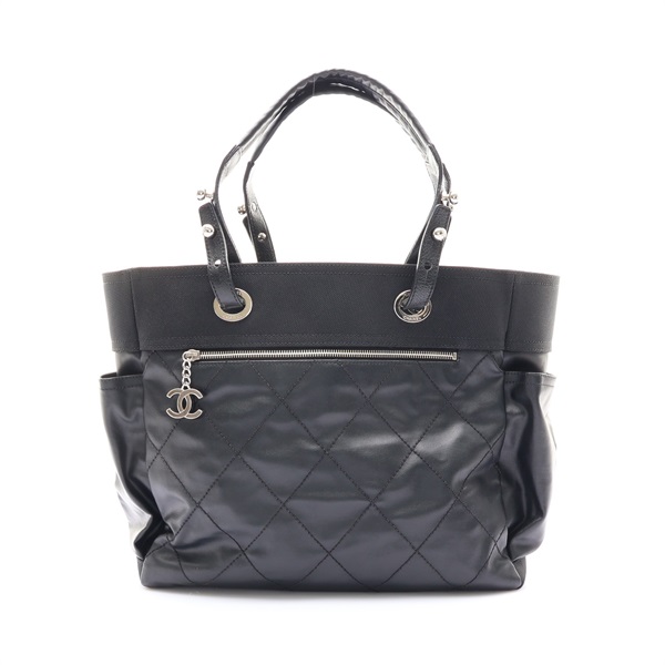 黑色牛皮 Biarritz MM 手提包 無卡【CHANEL 香奈兒】 A34209