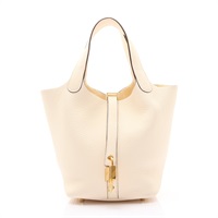 奶油白 TC牛皮 Picotin Lock 18 手提包 W刻【HERMES 愛馬仕】 H056289CC