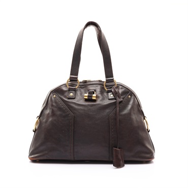 棕色牛皮 Muse 手提包【SAINT LAURENT YSL 聖羅蘭】 156464