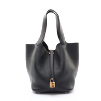 黑色 TC牛皮 Picotin Lock 22 手提包 W刻【HERMES 愛馬仕】 H060991CC