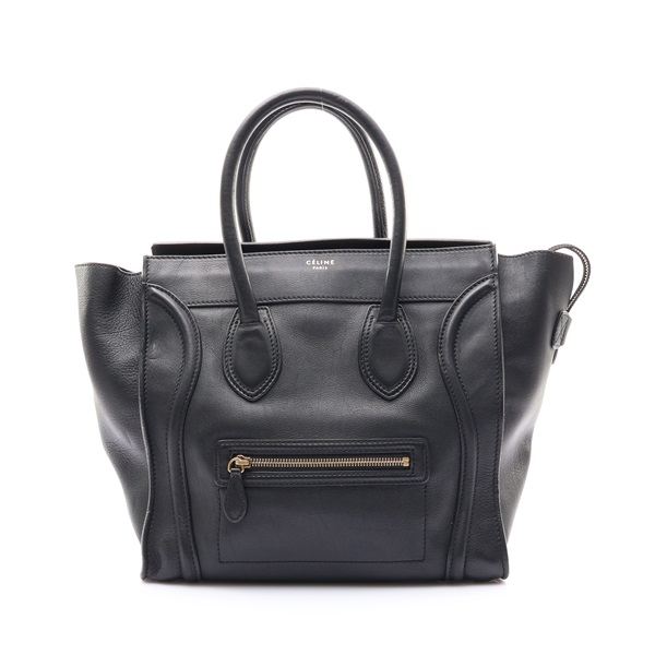 黑色牛皮 Luggage 手提包【CELINE 賽琳】 16521