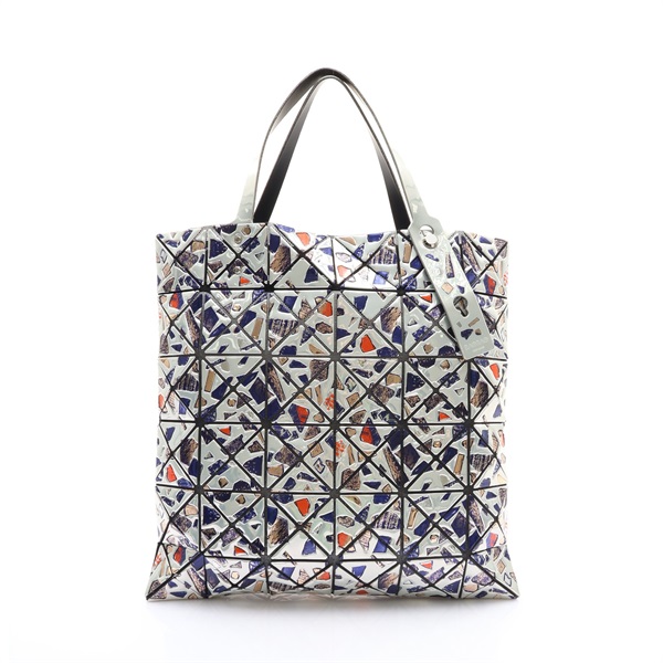 銀色 聚酯纖維 手提包【BAO BAO ISSEY MIYAKE 三宅一生】 BB86-AG192