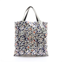 銀色 聚酯纖維 手提包【BAO BAO ISSEY MIYAKE 三宅一生】 BB86-AG192
