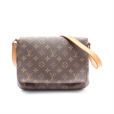棕色 原花帆布 Musette Tango 肩背包【LOUIS VUITTON LV 路易威登】 M51257