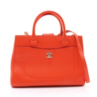 橘色 牛皮 Neo Executive 兩用包 (無卡) 金釦【CHANEL 香奈兒】 A69930