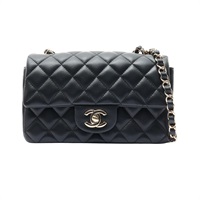 黑色 菱格紋 羊皮 Coco 20 鏈帶肩背包 金釦【CHANEL 香奈兒】 A69900
