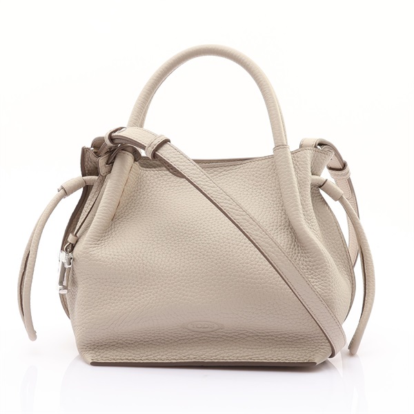 灰色 牛皮 T Timeless 兩用包【TOD'S 托德斯】 XBWBUZS9200WNT