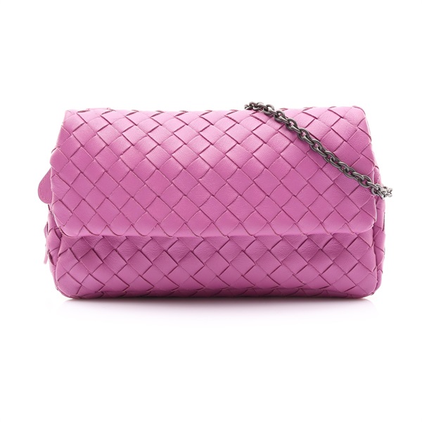 紫色 羊皮編織 Expandable 肩背包【BOTTEGA VENETA BV 寶緹嘉】 310774