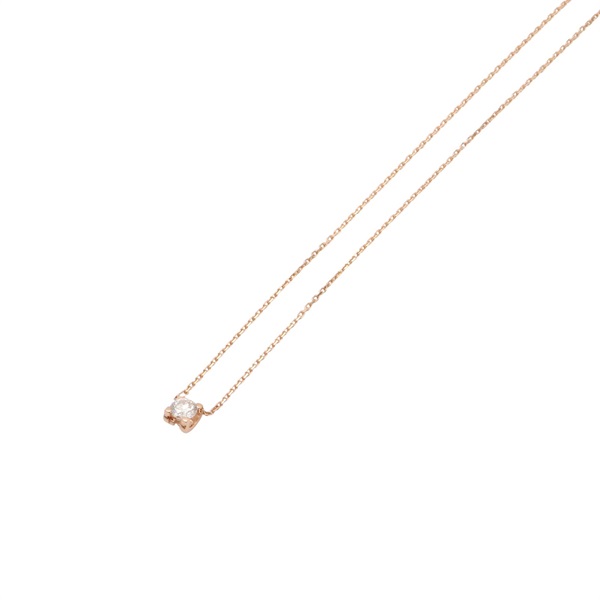 18K玫瑰金 單鑽 C de Cartier 項鍊【Cartier 卡地亞】 N7411200