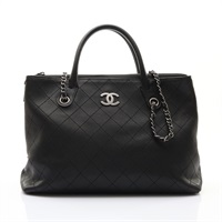 黑色 菱格紋牛皮 Urban Shopping Tote 肩背包【CHANEL 香奈兒】 A94849