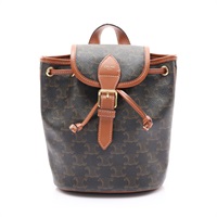 棕色 Triomphe 帆布 Folco Mini 後背包【CELINE 賽琳】 197662CAS