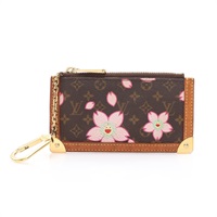 棕色 原花帆布 Cherry Blossom Pochette 零錢包【LOUIS VUITTON LV 路易威登】 M92015