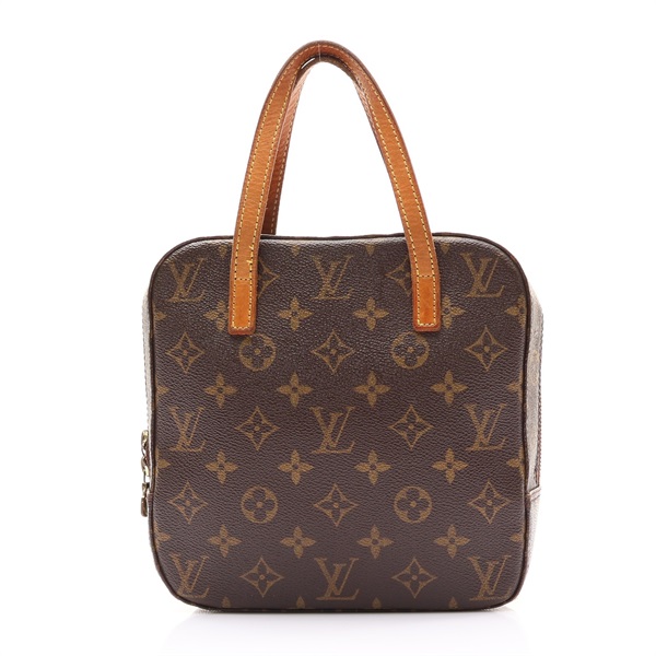 棕色 原花帆布 Spontini 手提包 (缺背帶)【LOUIS VUITTON LV 路易威登】 M47500