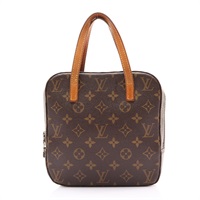 棕色 原花帆布 Spontini 手提包 (缺背帶)【LOUIS VUITTON LV 路易威登】 M47500