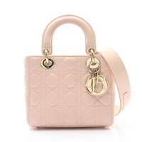 粉色 藤格紋羊皮 Lady Dior My ABCDior 兩用包【Dior 迪奧】 M0538ONGE
