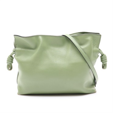 綠色牛皮 Flamenco Mini 肩背包【LOEWE 羅威】 A411FC2X37