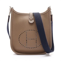 大象灰色 Clemence 牛皮 Mini Evelyne 肩背包 D刻【HERMES 愛馬仕】 H069426CK