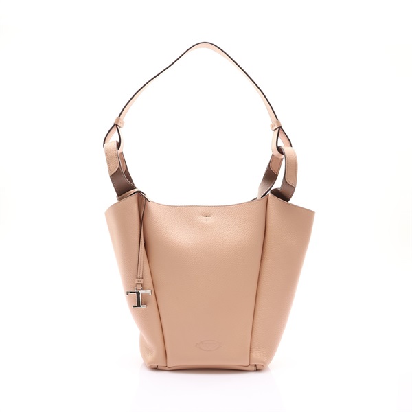 淺褐色牛皮 SMALL APA 肩背包【TODS 托德斯】 XBWAPIE0200QRI