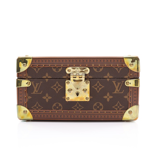 棕色 原花帆布 Coffret Tresor 24 收納箱【LOUIS VUITTON LV 路易威登】 M10137