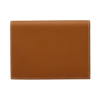 金棕色 Epsom 牛皮 護照套 有印字 □N刻【HERMES 愛馬仕】 口N/37色