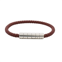 HERMES 愛馬仕 Goliath Code 手環 棕色 Swift牛皮