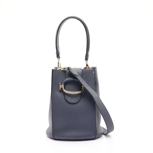T-Ring 水桶包 兩用包 藍色 牛皮【TOD'S 托德斯】