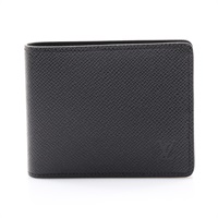 黑色 Taiga牛皮 Slender 兩折短夾【LOUIS VUITTON LV 路易威登】 M30539