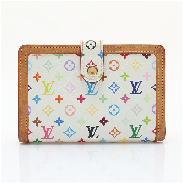 白彩 原花帆布 Viennois 兩折 短夾【LOUIS VUITTON LV 路易威登】 M92987