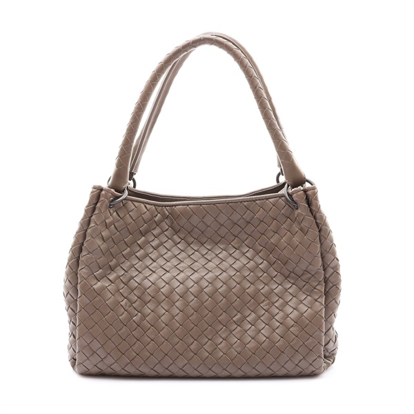 灰色 羊皮編織 肩背包【BOTTEGA VENETA BV 寶緹嘉】 428047
