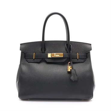 黑色 Epsom牛皮 Birkin 30 柏金包 手提包 C刻 金釦【HERMES 愛馬仕】