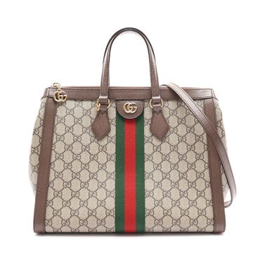 Ophidia 兩用包 棕色 GG Supreme帆布【GUCCI 古馳】 524537