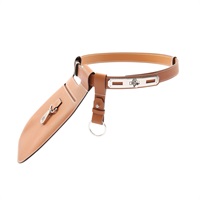 金棕色 Madame牛皮 O'Kelly Move 24 Belt 凱莉 腰包 U刻 銀釦【HERMES 愛馬仕】