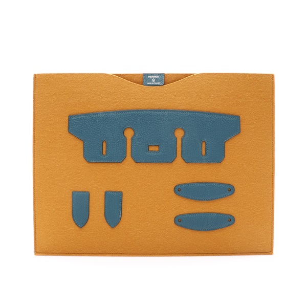 Petit H Felt Folder 手拿包 棕色 毛氈/Togo牛皮【HERMES 愛馬仕】 H1006148