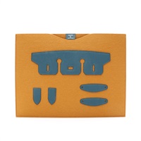 Petit H Felt Folder 手拿包 棕色 毛氈/Togo牛皮【HERMES 愛馬仕】 H1006148