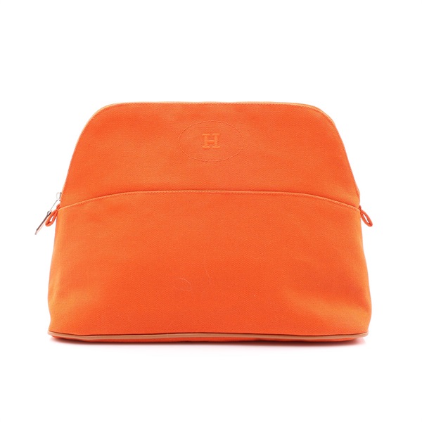 Bolide 31 Case Pouch 收納包 橘色 帆布【HERMES 愛馬仕】 H104775M