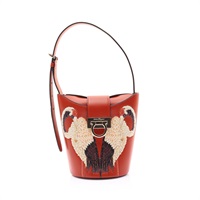 磚紅色 牛皮 手提包【Salvatore Ferragamo 費拉格慕】 212477