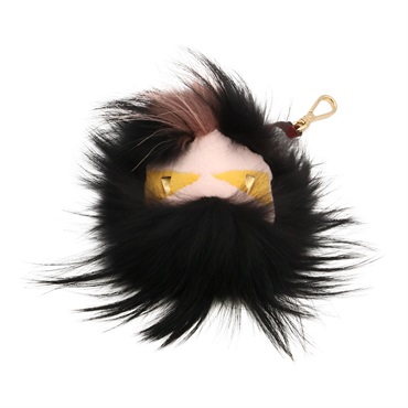 FENDI 芬迪 Monster 掛飾 黑色 毛絨