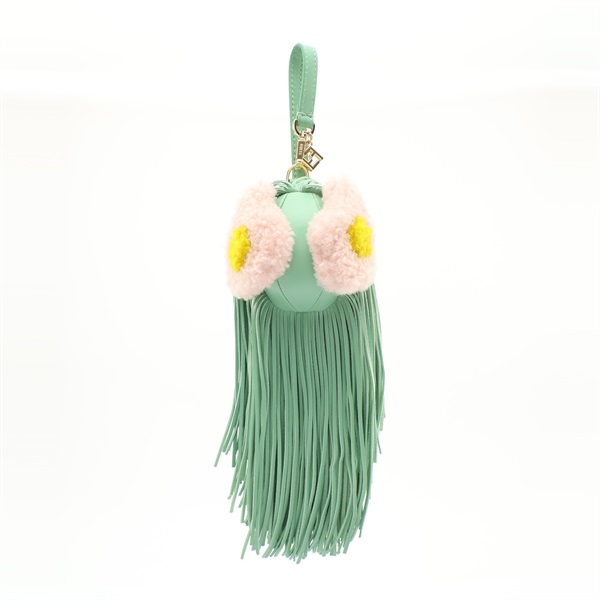 綠色羊皮 Bug Bags 吊飾【FENDI 芬迪】 7AS497AWUEF1V0Y