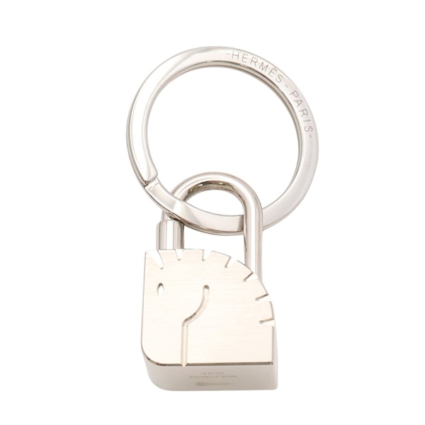 銀色 金屬 Cadenas Horse 鑰匙圈【HERMES 愛馬仕】