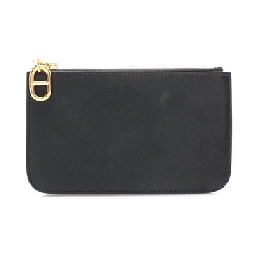 黑色 Evercolor牛皮 Zipengo Chaine d'Ancre 卡夾 名片夾 K刻【HERMES 愛馬仕】 H086343CC89