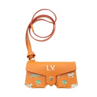 棕色 牛皮 LV x The Darjeeling Limited 眼鏡套【LOUIS VUITTON LV 路易威登】 M03682