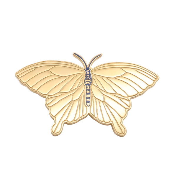 金色 金屬 Papillon Twilly 絲巾環【HERMES 愛馬仕】 H603642S 01