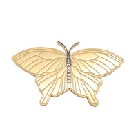金色 金屬 Papillon Twilly 絲巾環【HERMES 愛馬仕】 H603642S 01