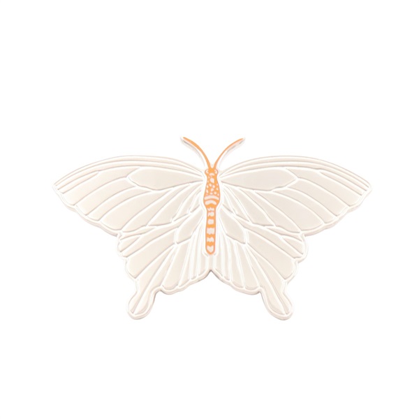 銀色 蝴蝶 Papillon Twilly 絲巾環【HERMES 愛馬仕】 H603643S 00