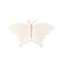 銀色 蝴蝶 Papillon Twilly 絲巾環【HERMES 愛馬仕】 H603643S 00