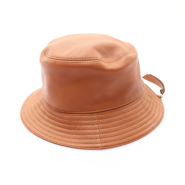 棕色 羊皮 漁夫帽 S【LOEWE 羅威】